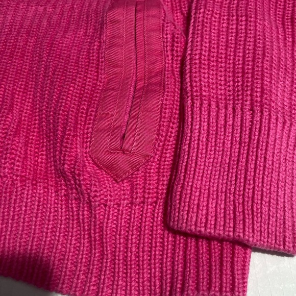 Ralph Lauren Pink Ribbed Knit Cardigan Sweater - Picture 3 of 11